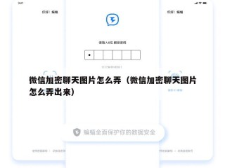 微信加密聊天图片怎么弄（微信加密聊天图片怎么弄出来）