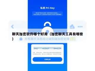 聊天加密软件哪个好用（加密聊天工具有哪些）