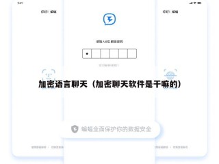 加密语言聊天（加密聊天软件是干嘛的）