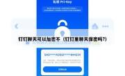 钉钉聊天可以加密不（钉钉里聊天保密吗?）