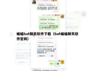 蝙蝠bat聊天软件下载（bat蝙蝠聊天软件官网）