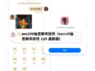 aes256加密聊天软件（secret加密聊天软件 129 最新版）