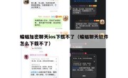 蝙蝠加密聊天ios下载不了（蝙蝠聊天软件怎么下载不了）