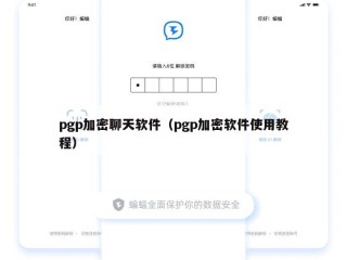 pgp加密聊天软件（pgp加密软件使用教程）