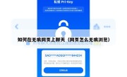如何在无痕网页上聊天（网页怎么无痕浏览）