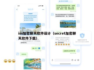 im加密聊天软件设计（secret加密聊天软件下载）