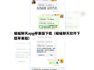 蝙蝠聊天app苹果版下载（蝙蝠聊天软件下载苹果版）