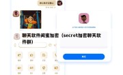 聊天软件闺蜜加密（secret加密聊天软件群）