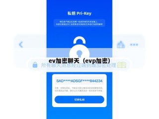 ev加密聊天（evp加密）