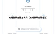蝙蝠聊天客服怎么找（蝙蝠聊天客服电话）