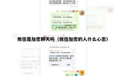 微信是加密聊天吗（微信加密的人什么心态）