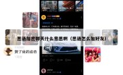 思语加密聊天什么意思啊（思语怎么加好友）
