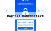 聊天软件带加密（聊天软件带加密怎么设置）