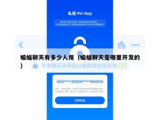 蝙蝠聊天有多少人用（蝙蝠聊天是哪里开发的）