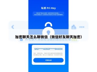 加密聊天怎么聊微信（微信好友聊天加密）