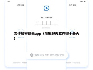 文件加密聊天app（加密聊天软件哪个最火）
