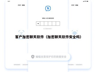 客户加密聊天软件（加密聊天软件安全吗）