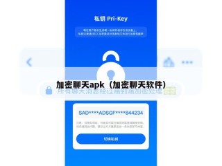 加密聊天apk（加密聊天软件）