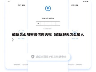 蝙蝠怎么加密微信聊天框（蝙蝠聊天怎么加人）