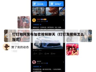 钉钉如何发布加密视频聊天（钉钉发视频怎么加密）