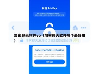 加密聊天软件vo（加密聊天软件哪个最好用）