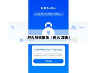 聊天加密纸条（聊天 加密）