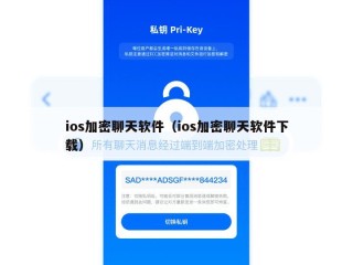 ios加密聊天软件（ios加密聊天软件下载）