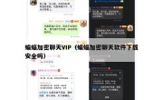 蝙蝠加密聊天VIP（蝙蝠加密聊天软件下载安全吗）
