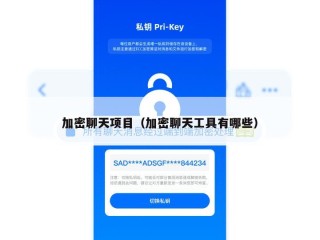 加密聊天项目（加密聊天工具有哪些）
