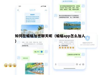如何在蝙蝠加密聊天呢（蝙蝠app怎么加人）