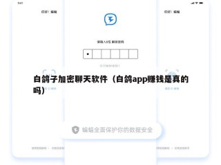 白鸽子加密聊天软件（白鸽app赚钱是真的吗）