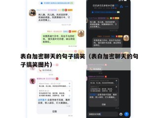 表白加密聊天的句子搞笑（表白加密聊天的句子搞笑图片）