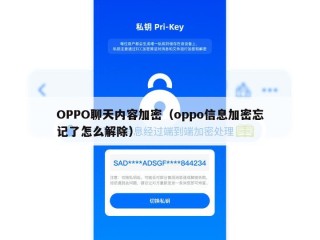 OPPO聊天内容加密（oppo信息加密忘记了怎么解除）