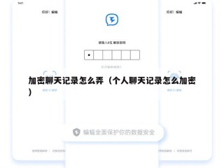 加密聊天记录怎么弄（个人聊天记录怎么加密）