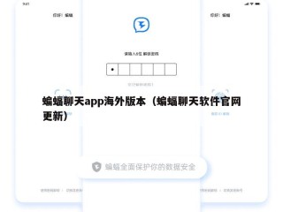蝙蝠聊天app海外版本（蝙蝠聊天软件官网更新）