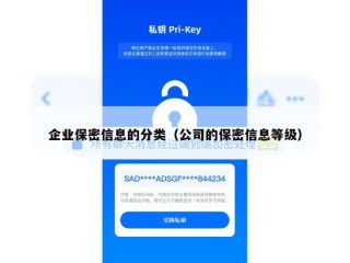 企业保密信息的分类（公司的保密信息等级）