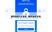 聊天加密什么意思（聊天加密方法）