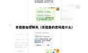 肯德基加密聊天（肯德基的密码是什么）