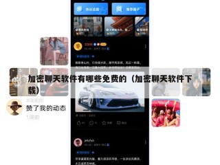 加密聊天软件有哪些免费的（加密聊天软件下载）