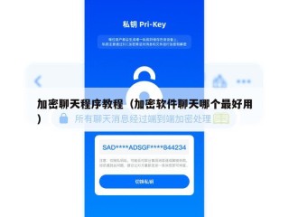 加密聊天程序教程（加密软件聊天哪个最好用）