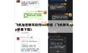 飞机加密聊天软件ios教程（飞机聊天app苹果下载）