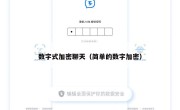 数字式加密聊天（简单的数字加密）