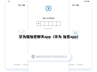 华为版加密聊天app（华为 加密app）