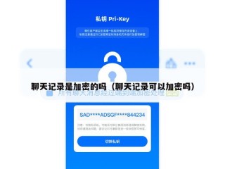 聊天记录是加密的吗（聊天记录可以加密吗）