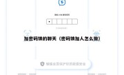 加密码锁的聊天（密码锁加人怎么做）