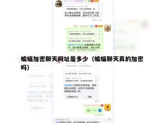 蝙蝠加密聊天网址是多少（蝙蝠聊天真的加密吗）