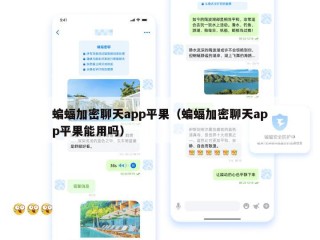 蝙蝠加密聊天app平果（蝙蝠加密聊天app平果能用吗）