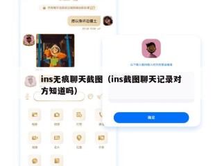 ins无痕聊天截图（ins截图聊天记录对方知道吗）