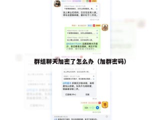 群组聊天加密了怎么办（加群密码）