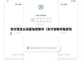 支付宝怎么设置加密聊天（支付宝聊天加密码）
